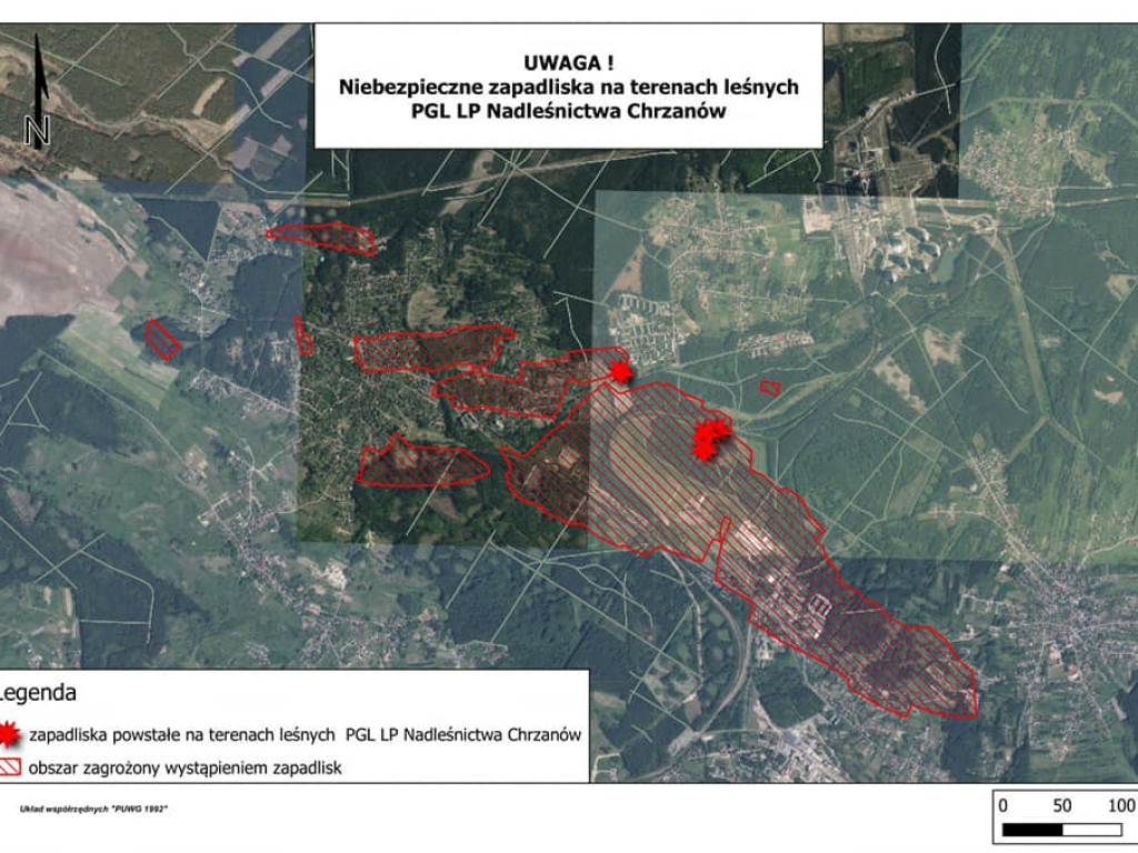 Nadleśnictwo Chrzanów ostrzega przed zapadliskami