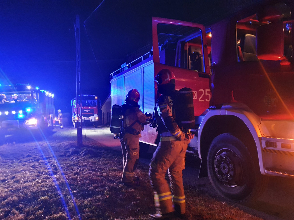 Pożar w Rudnie 4.03.2023