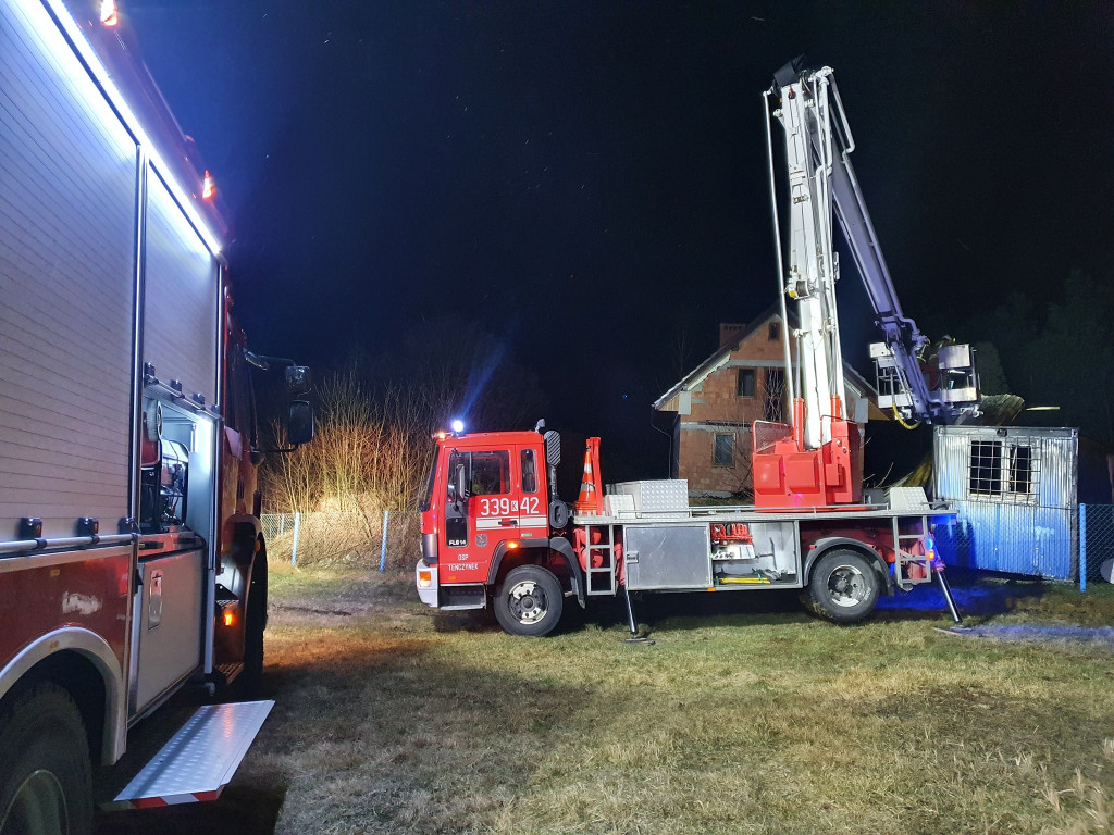 Pożar w Rudnie 4.03.2023