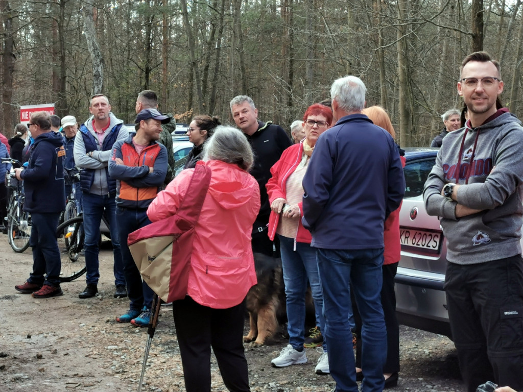 Protest przeciwko budowie obwodnicy przez Puszczę Dulowską