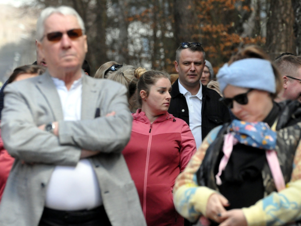 Protest przeciwko budowie obwodnicy przez Puszczę Dulowską