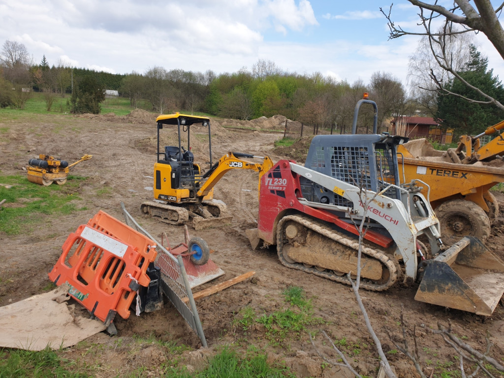 Budowa tężni w Krzeszowicach 24.04.2023
