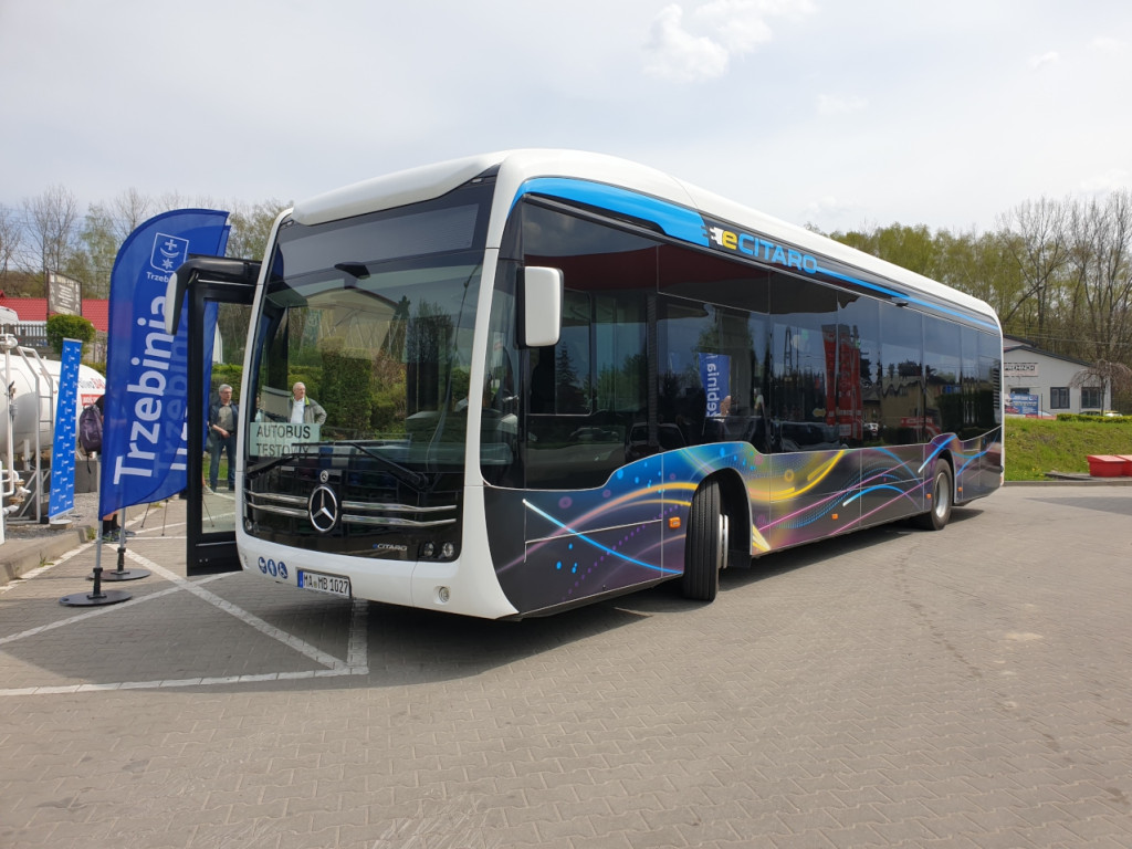 Przekazanie na testy dla ZKKM Chrzanów elektrycznego autobusu 24.04.2023