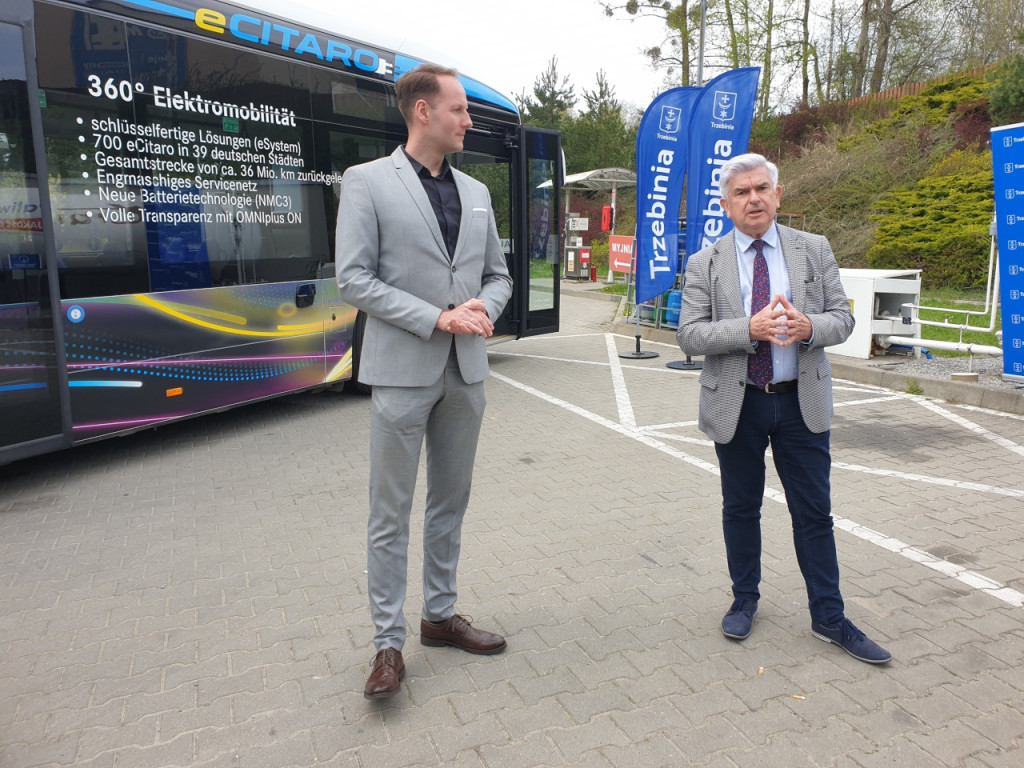 Przekazanie na testy dla ZKKM Chrzanów elektrycznego autobusu 24.04.2023