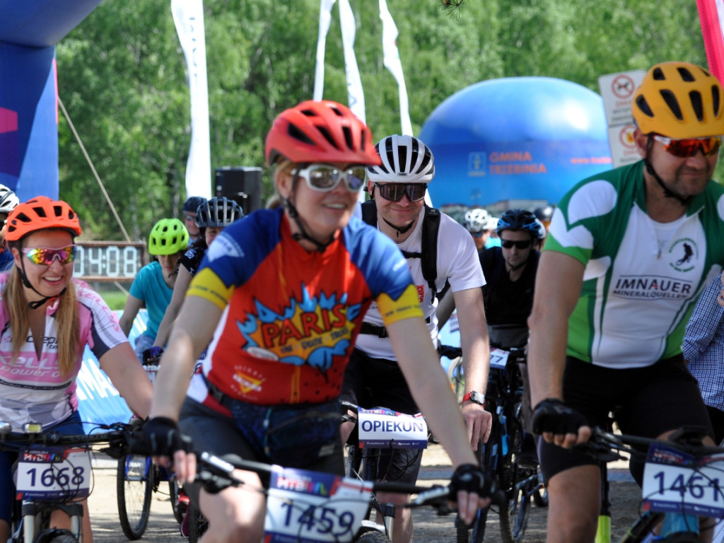 600 osób wystartowało z ośrodka Balaton w Trzebini na trasę maratonu MTB