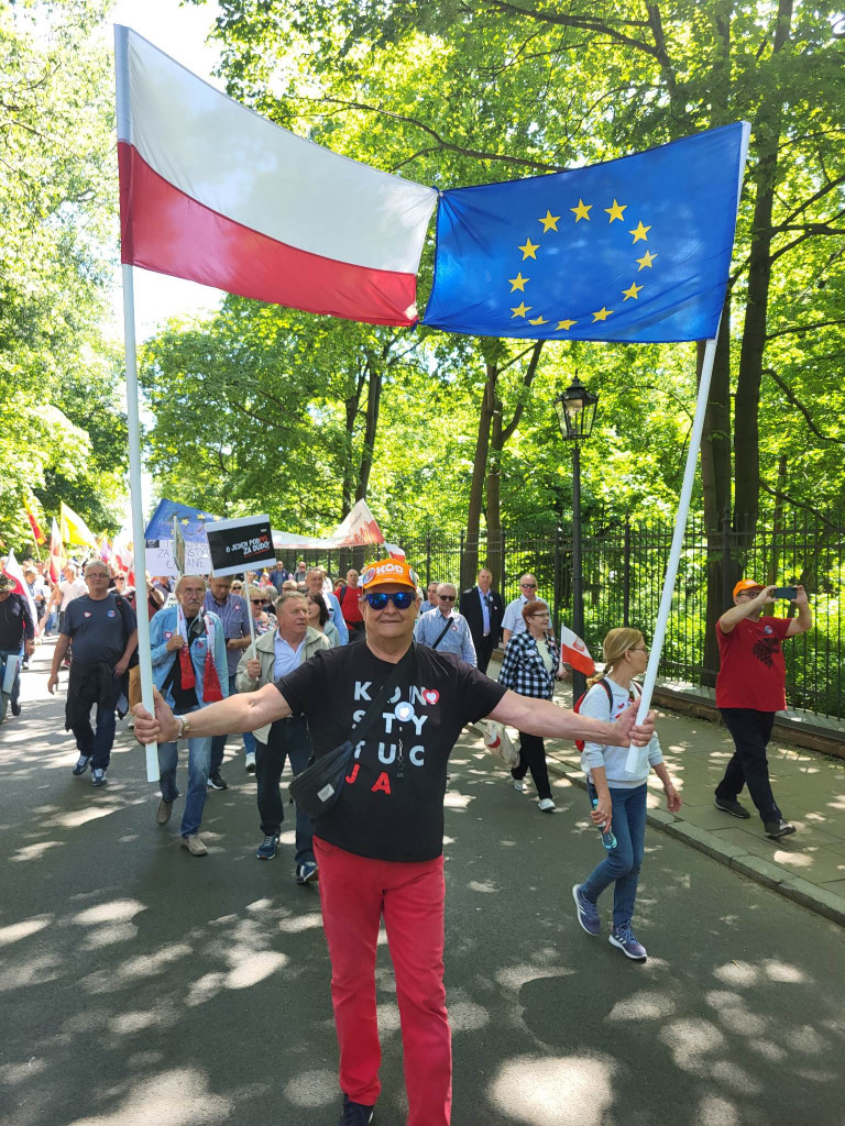 Mieszkańcy powiatu chrzanowskiego na Marszu Wolności w Warszawie