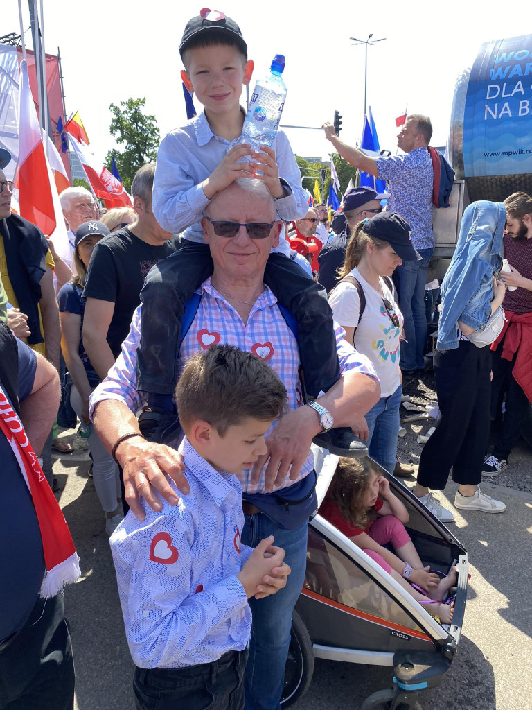 Mieszkańcy powiatu chrzanowskiego na Marszu Wolności w Warszawie