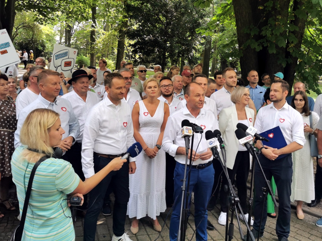 Parlamentarzyści i kandydaci do Sejmu z listy Koalicji Obywatelskiej w Chrzanowie