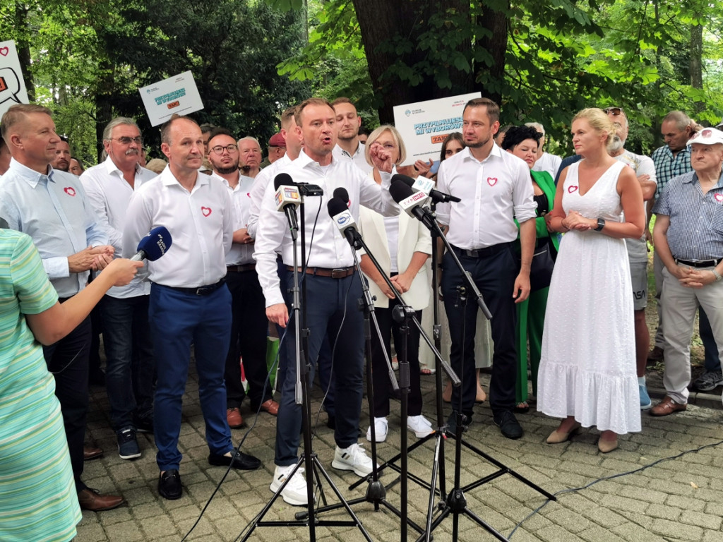 Parlamentarzyści i kandydaci do Sejmu z listy Koalicji Obywatelskiej w Chrzanowie