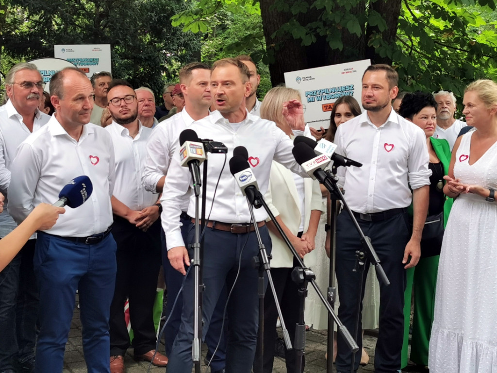 Parlamentarzyści i kandydaci do Sejmu z listy Koalicji Obywatelskiej w Chrzanowie