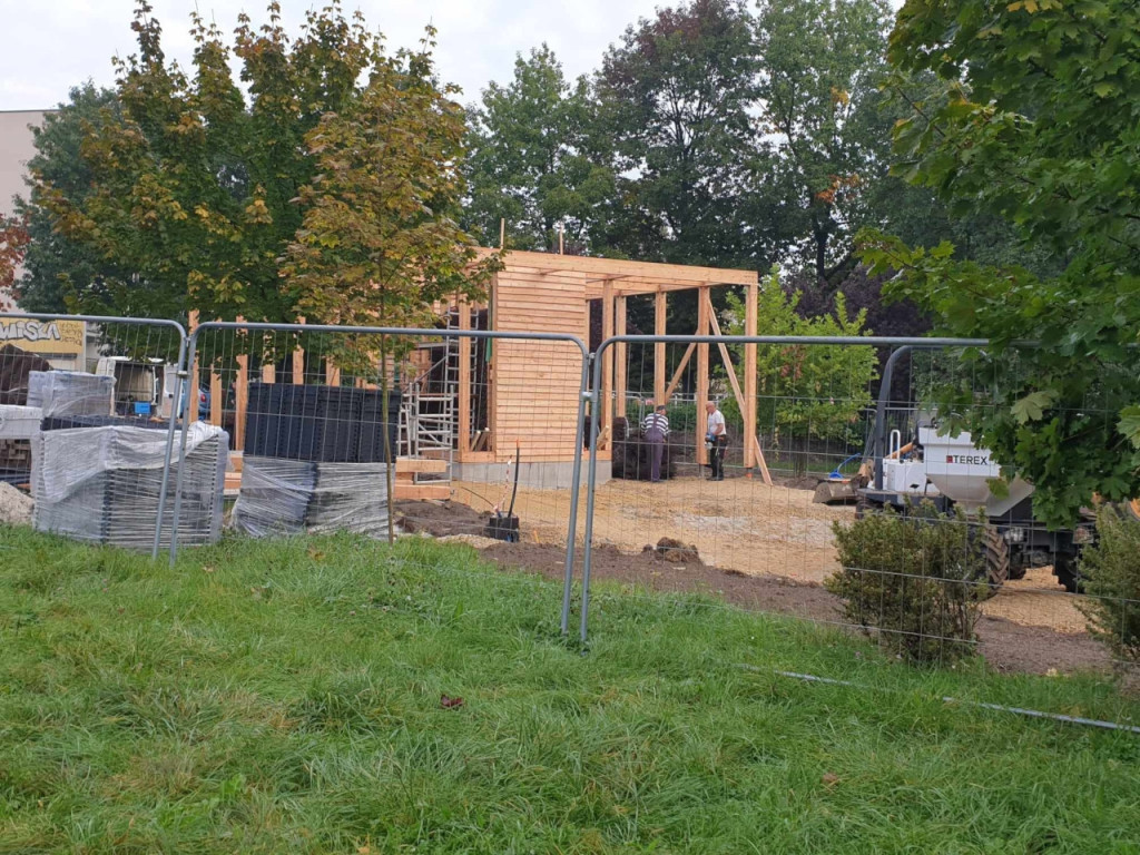 Budowa tężni w Chrzanowie 11.10.2023