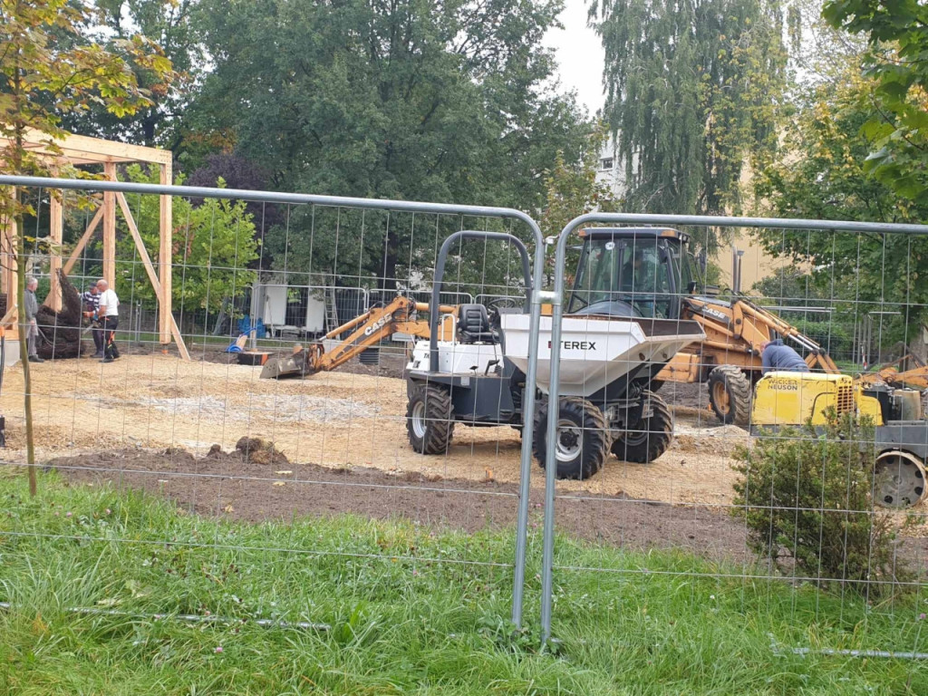 Budowa tężni w Chrzanowie 11.10.2023