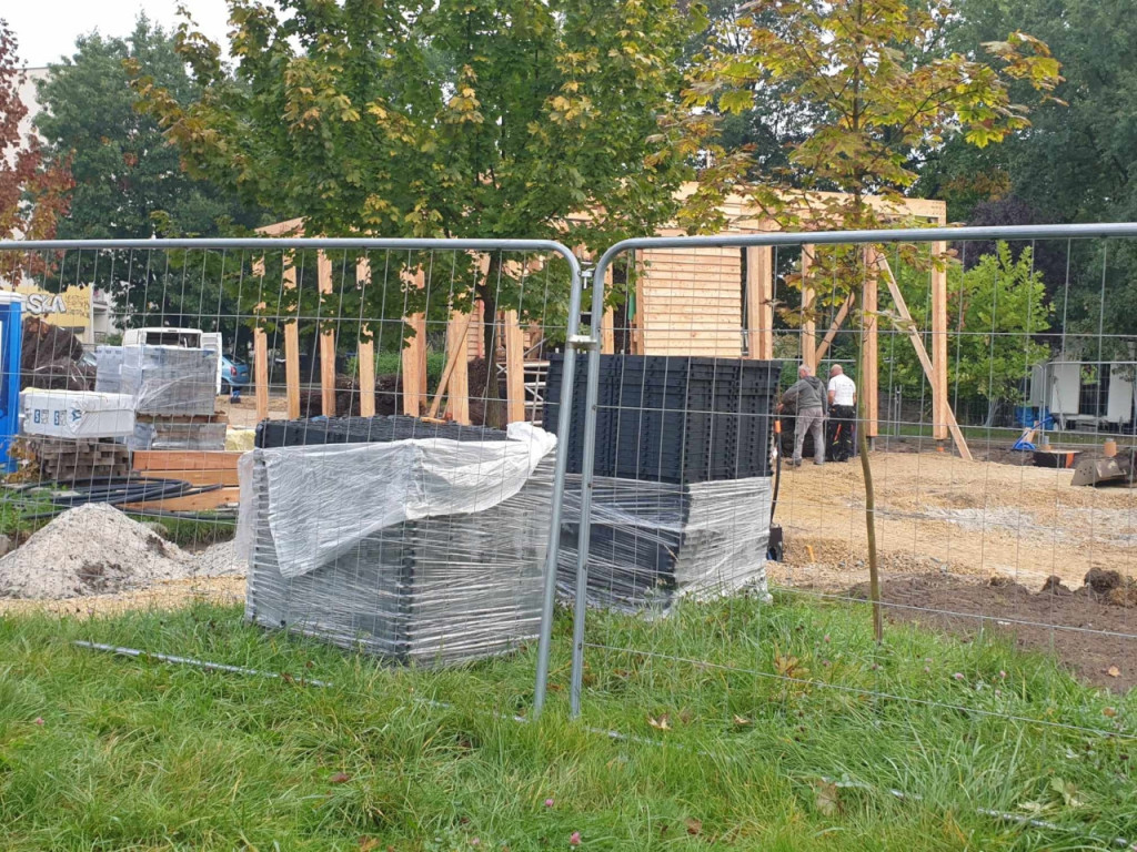 Budowa tężni w Chrzanowie 11.10.2023