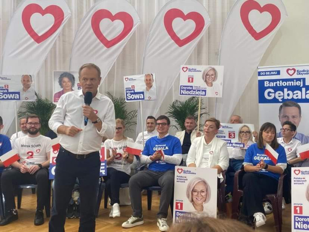 Donald Tusk w Chrzanowie - 13.10.2023 r.