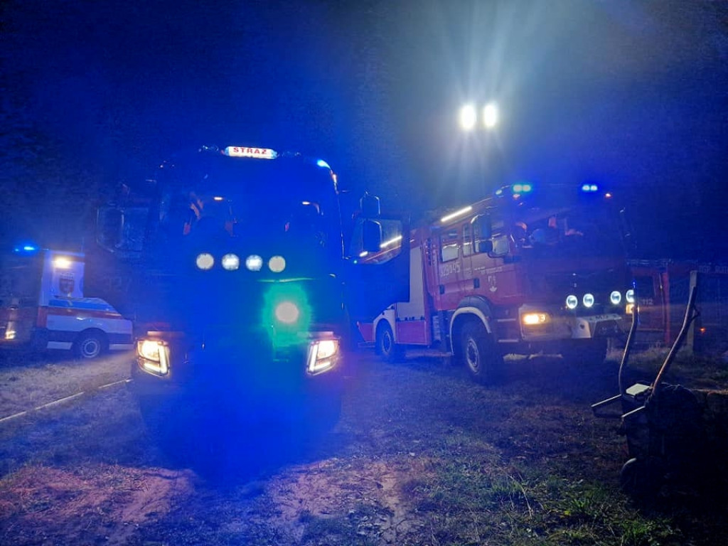 Pożar domu w Nawojowej Górze 19.10.2023