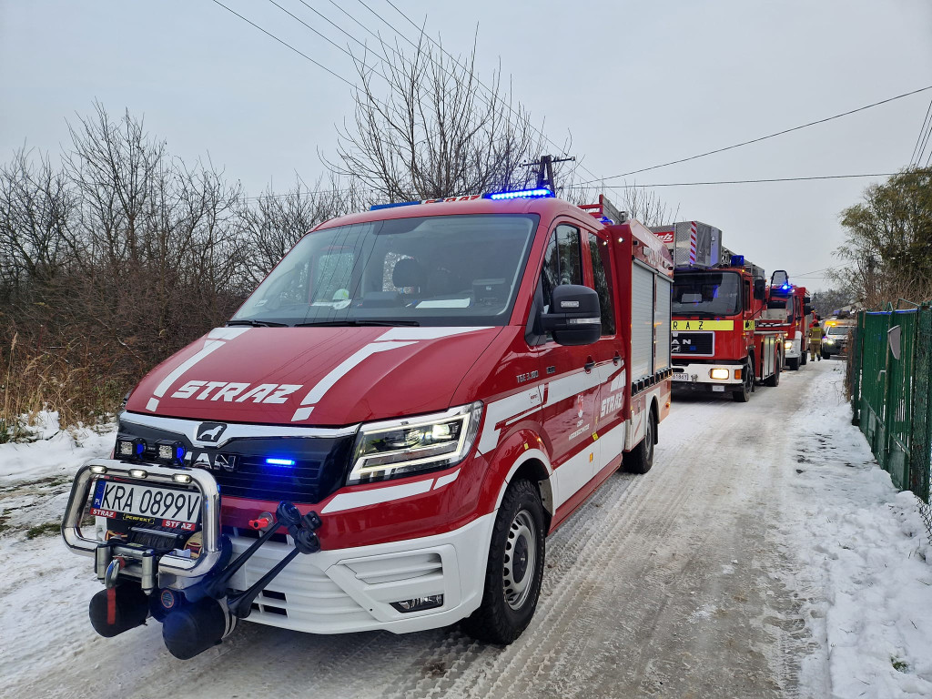 Pożar domu w Nawojowej Górze