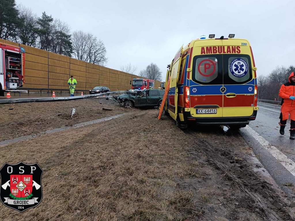 Wypadek na autostradzie 1.01.2024