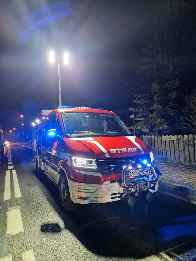 Potrącenie na ul. Trzebińskiej w Krzeszowicach 5.01.2024