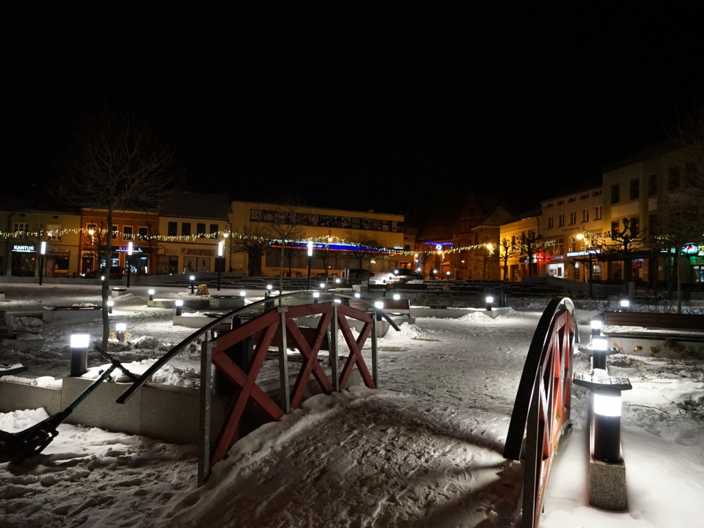 Chrzanowski Rynek nocą - 15.01.2024 r.