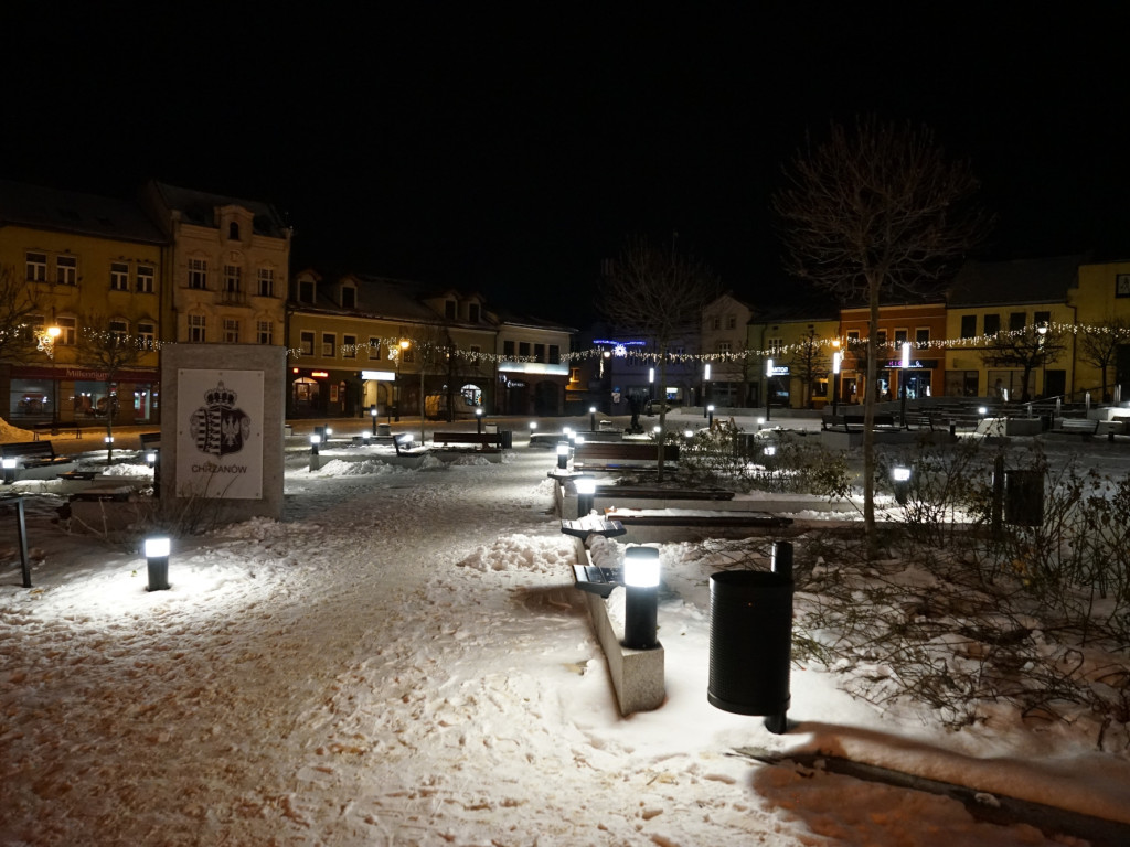 Chrzanowski Rynek nocą - 15.01.2024 r.