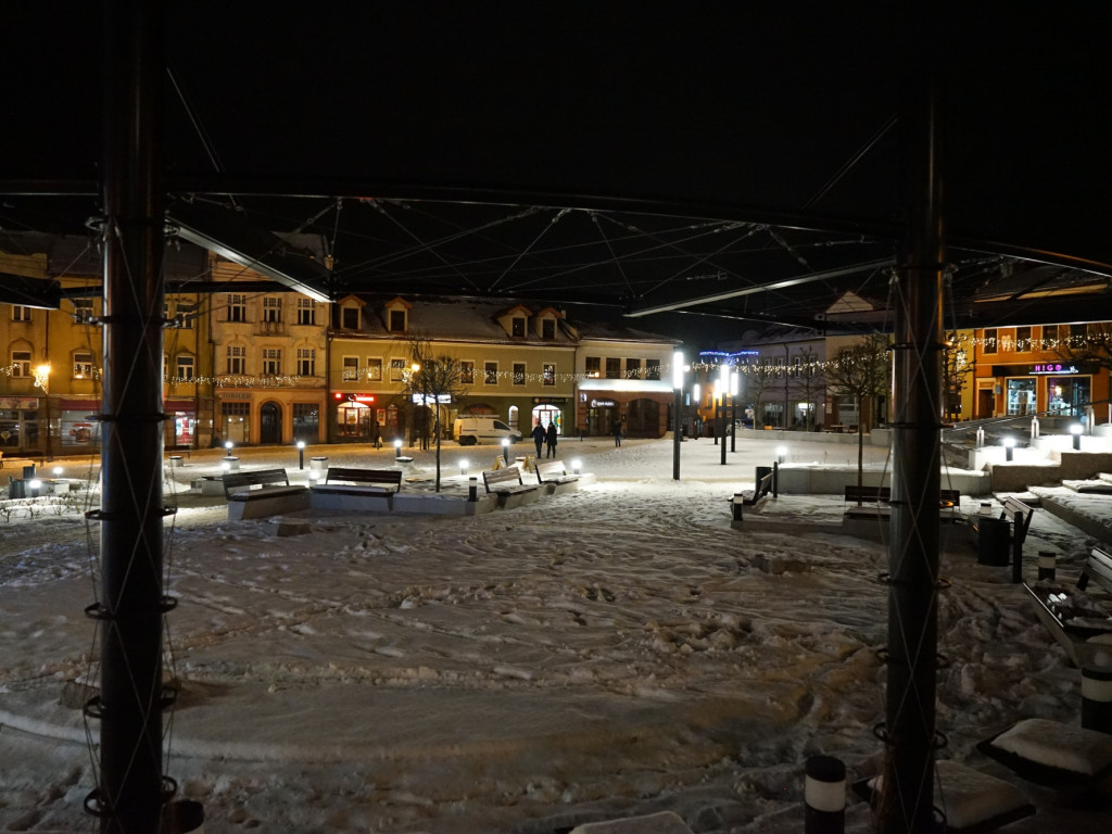 Chrzanowski Rynek nocą - 15.01.2024 r.