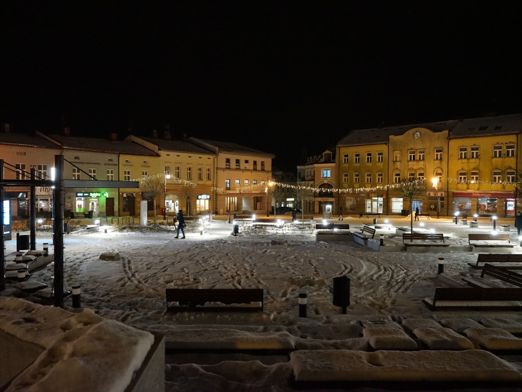 Chrzanowski Rynek nocą - 15.01.2024 r.