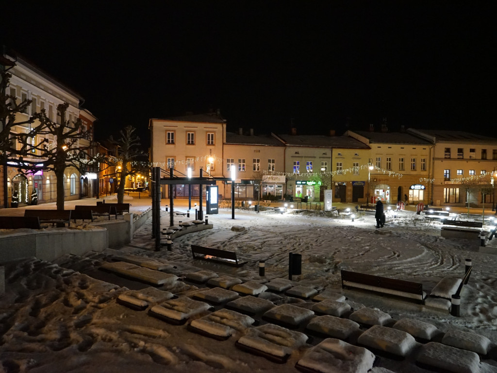 Chrzanowski Rynek nocą - 15.01.2024 r.