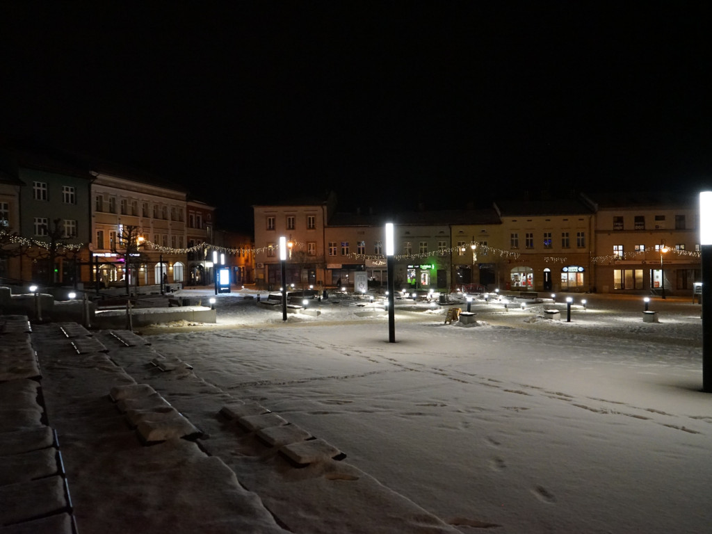 Chrzanowski Rynek nocą - 15.01.2024 r.