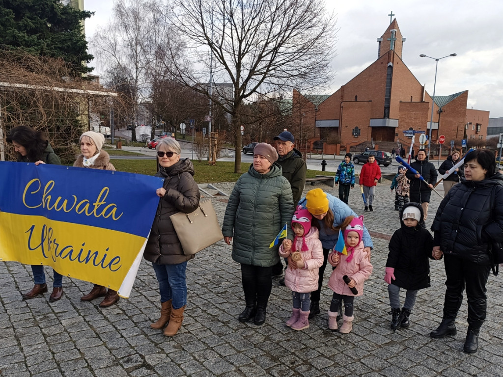 Manifestacja w Chrzanowie przeciwko wojnie w Ukrainie