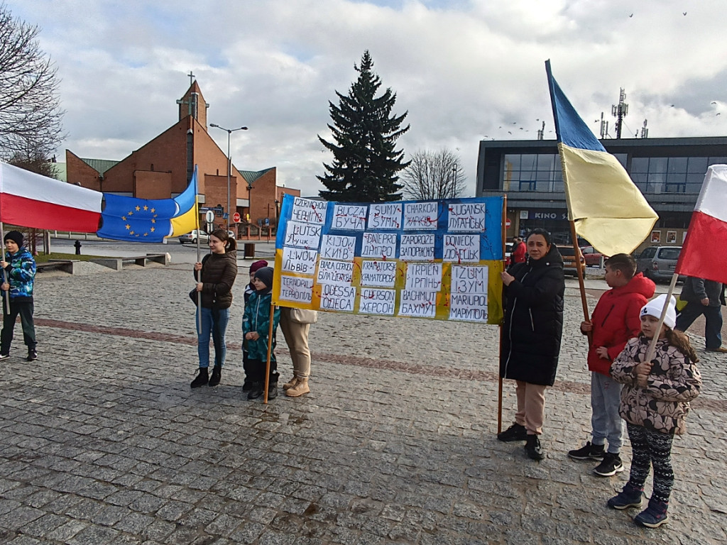 Manifestacja w Chrzanowie przeciwko wojnie w Ukrainie