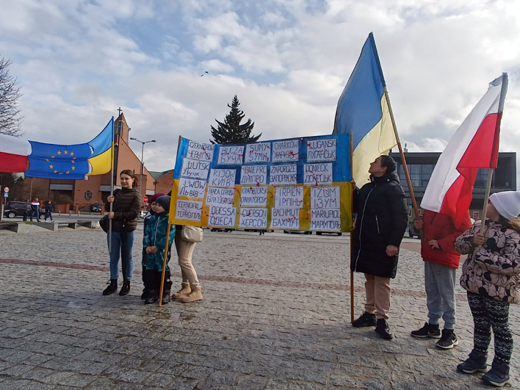 Manifestacja w Chrzanowie przeciwko wojnie w Ukrainie