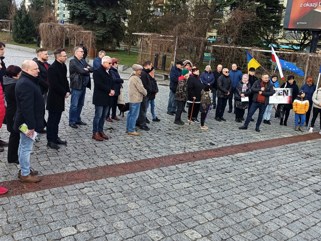 Manifestacja w Chrzanowie przeciwko wojnie w Ukrainie
