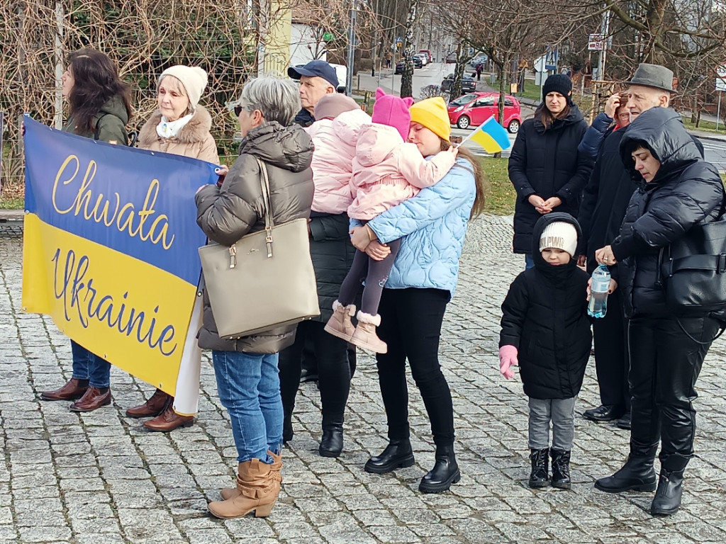 Manifestacja w Chrzanowie przeciwko wojnie w Ukrainie