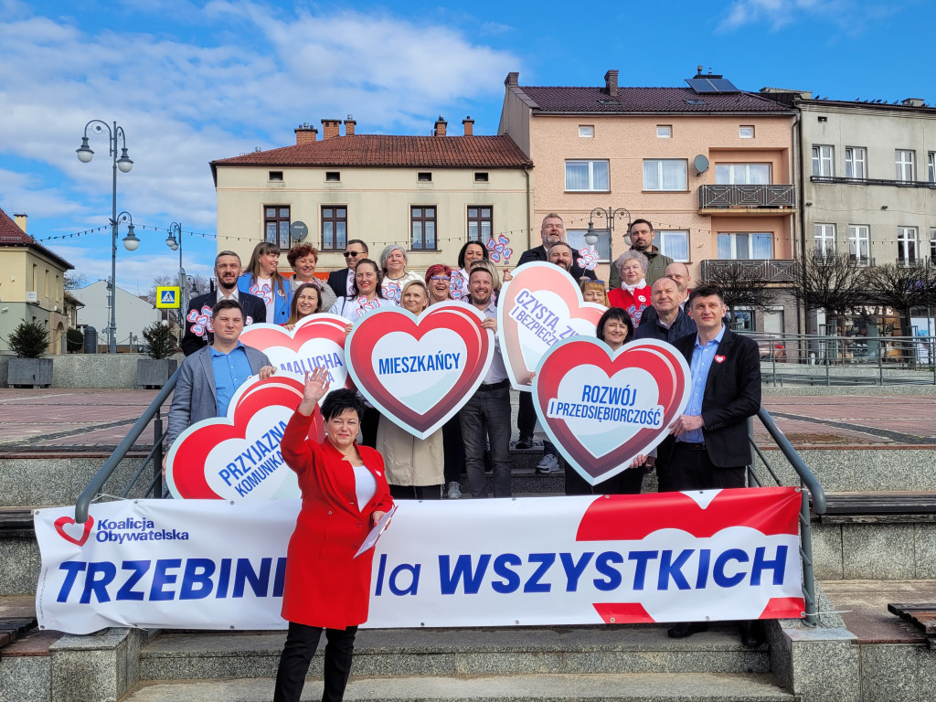 Koalicja Obywatelska i jej kandydaci do samorządu Trzebini 03.03.2024