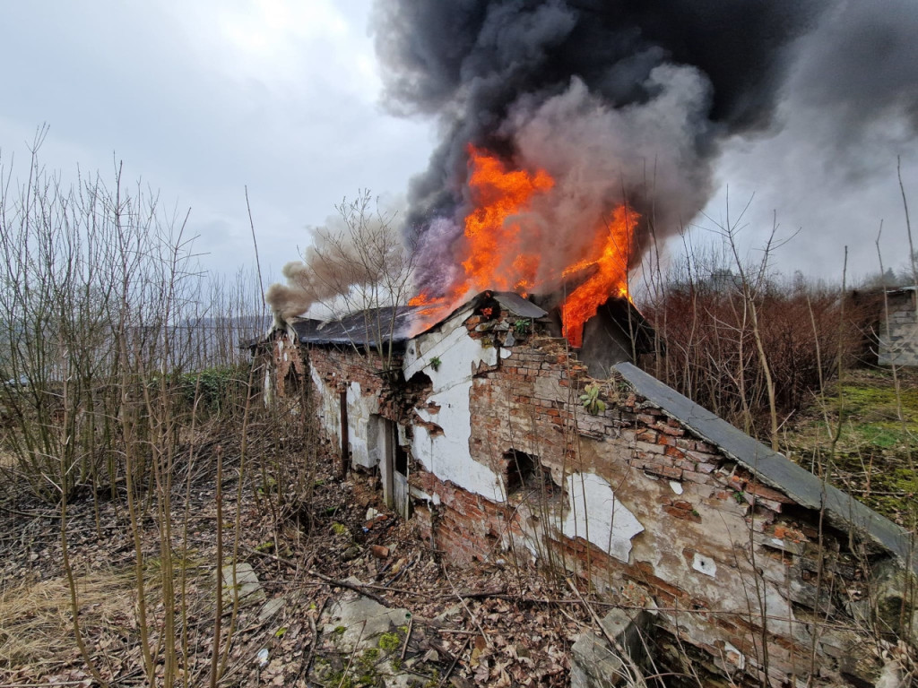 Pożar w Krzeszowicach 7.03.2024