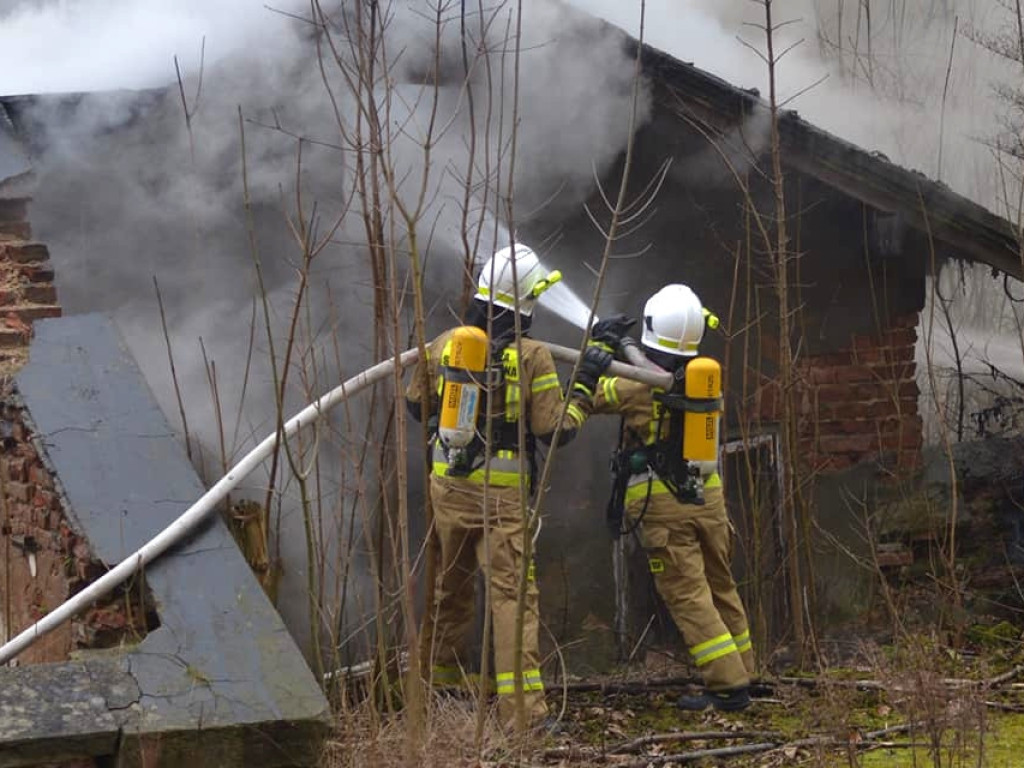 Pożar w Krzeszowicach 7.03.2024