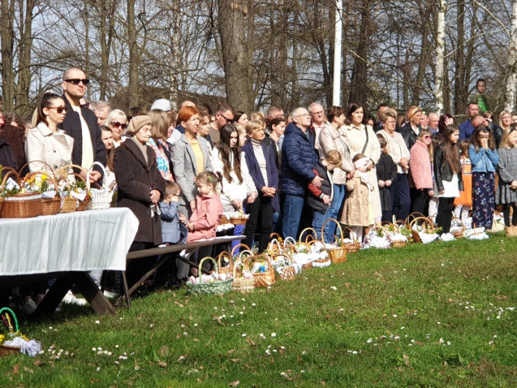 Święcenie pokarmów w skansenie w Wygiełzowie 30.03.2024