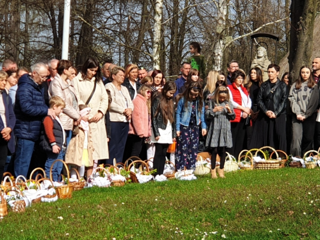 Święcenie pokarmów w skansenie w Wygiełzowie 30.03.2024