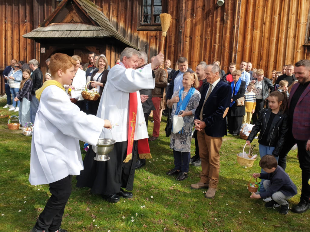 Święcenie pokarmów w skansenie w Wygiełzowie 30.03.2024