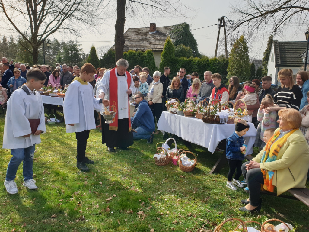 Święcenie pokarmów w skansenie w Wygiełzowie 30.03.2024