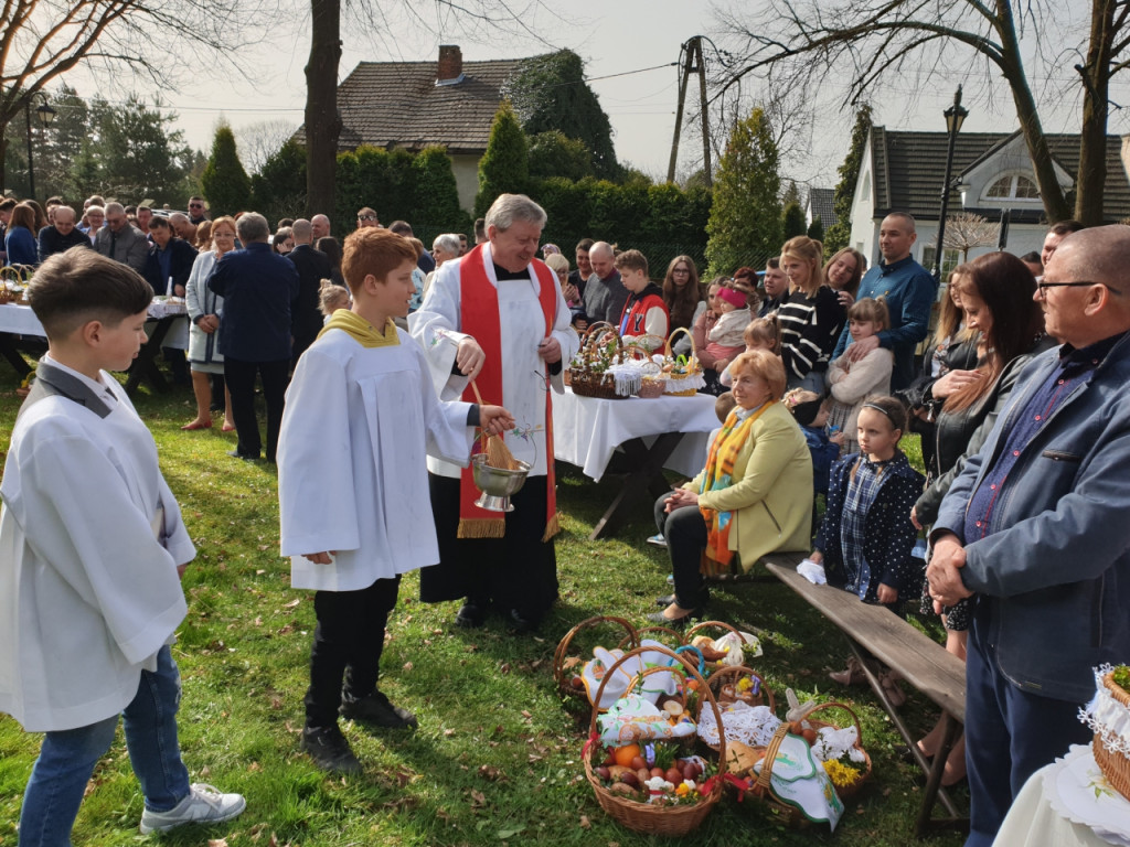 Święcenie pokarmów w skansenie w Wygiełzowie 30.03.2024