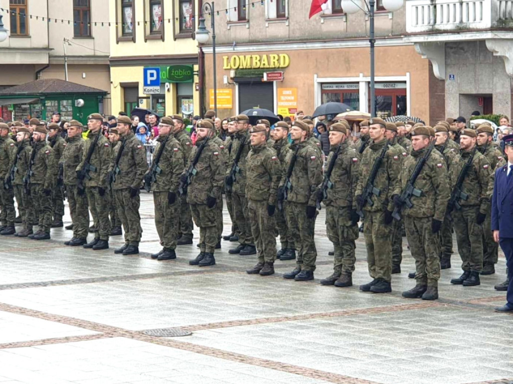 Przysięga żołnierzy WOT w Trzebini 20.04.2024