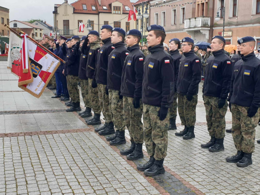 Przysięga żołnierzy WOT w Trzebini 20.04.2024