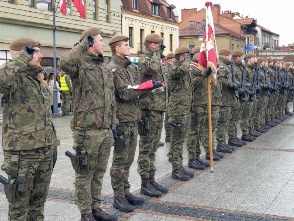 Przysięga żołnierzy WOT w Trzebini 20.04.2024