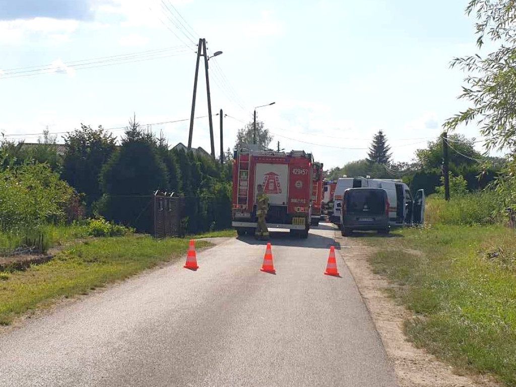 Pożar domu w Chrzanowie 21.07.2024