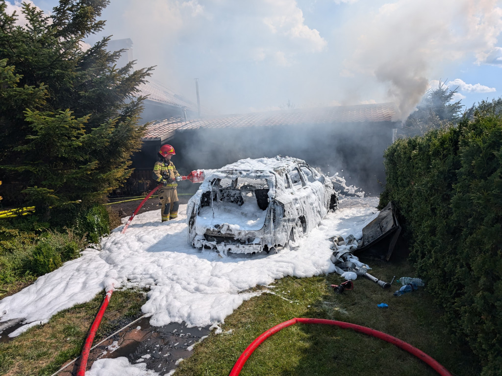 Pożar domu w Chrzanowie 21.07.2024