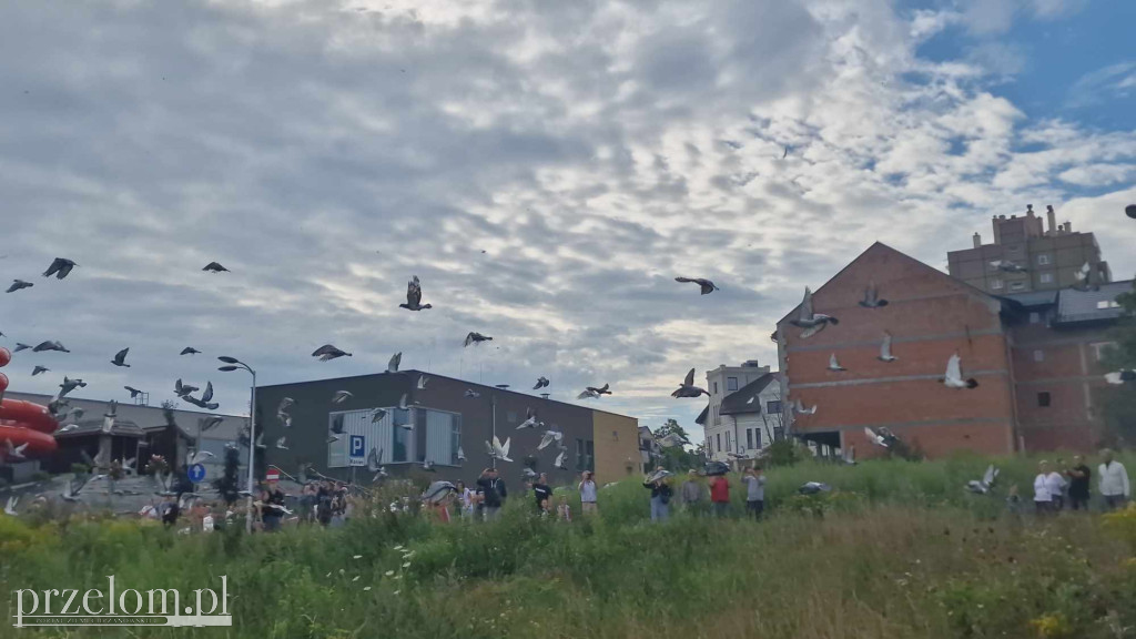 3000 gołębi nad Libiążem - 10.08.2024r.