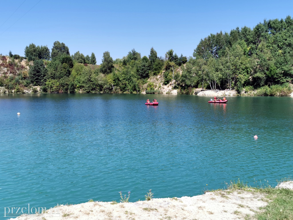 Akcja ratunkowa na trzebińskim Balatonie