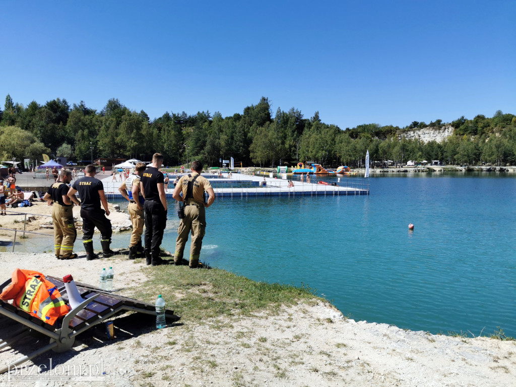 Akcja ratunkowa na trzebińskim Balatonie