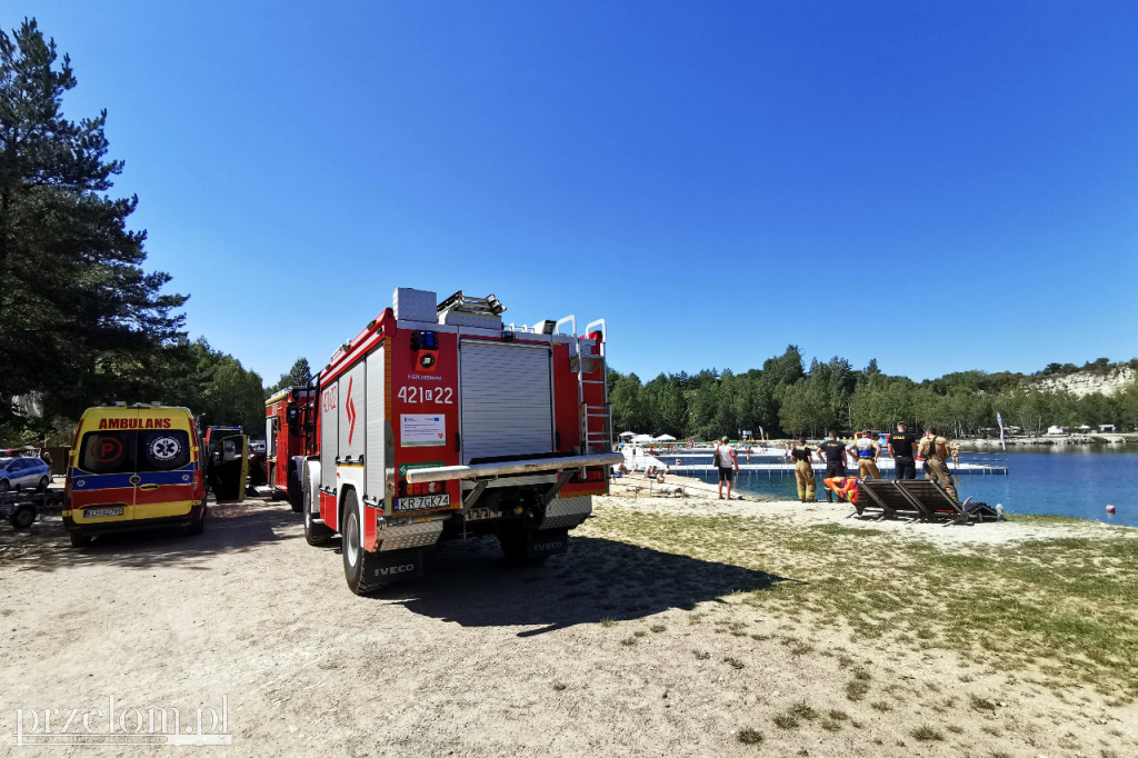 Akcja ratunkowa na trzebińskim Balatonie